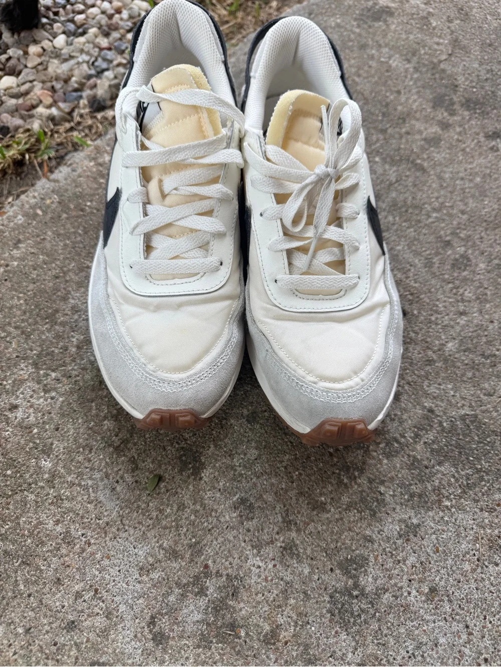 Nike Women's Retro Runner Sneakers in White, Black, and Gum